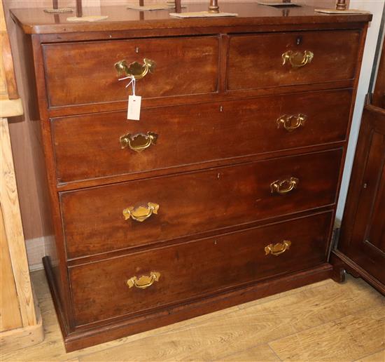 A Victorian mahogany chest W.113cm